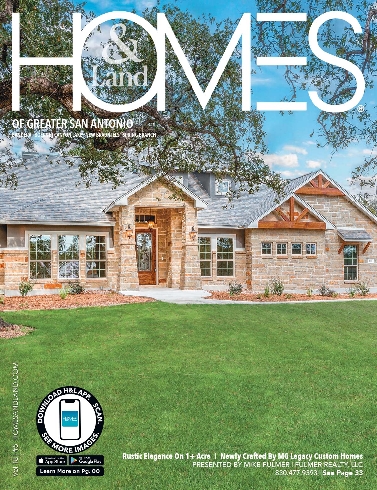 Homes & Land Magazine Cover